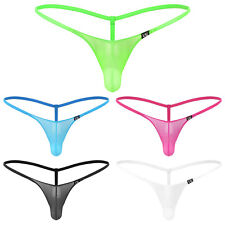 Herren Slips Gay Tanga Nachtwäsche G-String Sheer Unterhose Jockstrap Thong