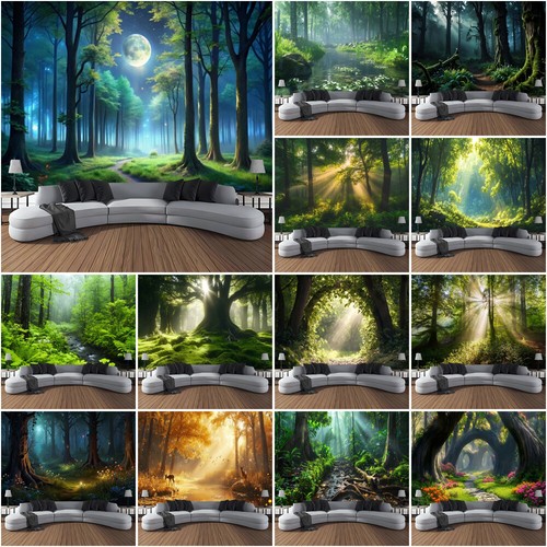 Funkelnder wald fluss - 3d,