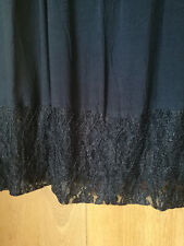 Damen Tunika Kleid Unterkleid Designer Masai schwarz Spitze Größe L NEU