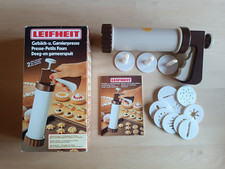 LEIFHEIT Gebäckpresse Garnierpresse Spritztülle Füllhilfe Tortenspritze