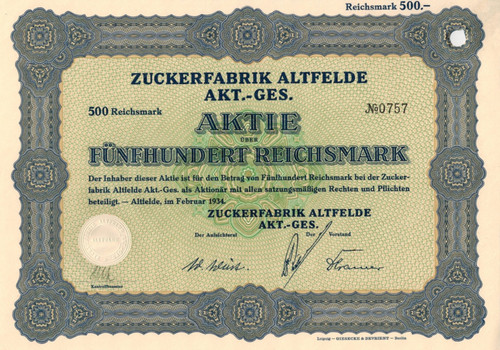 Zuckerfabrik altfelde - ag,