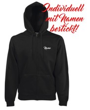 Hoodie Jacke Zipper mit Namen