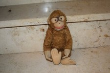 DDR Plüsch Affe mit Glasaugen