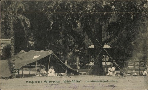 Marquardts völkerschau - ak,