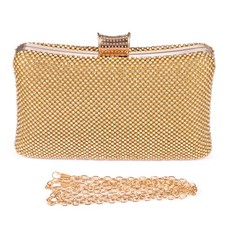 Abendtasche Damen Blumen Kette