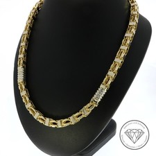 Wert: 19.300,- Käfig Magnum Kette 585 / 14 Kt Gold 71 cm XXYY
