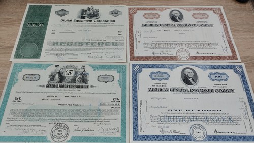 Aktien wertpapiere sammlung - aktien,