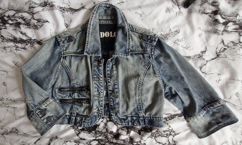 Jeansjacke bolero - jeansjacke/,