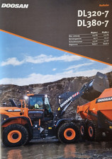 DOOSAN  BAUMASCHINEN  PROSPEKT  RADLADER  DL 380 / 320 - 7  NEU