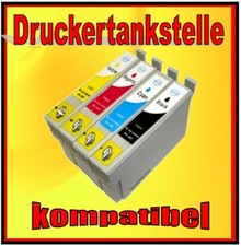 4 komp. Patronen für EPSON STYLUS D78 D92 D120 DX 4050 4450 5050 ersetzt T0715 