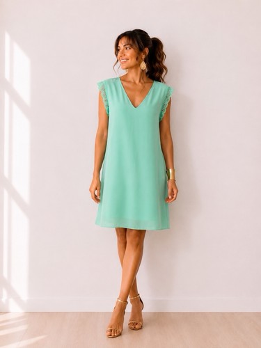 Sommer seidenkleid mit - seidenkleid,