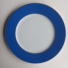 Zwei Speiseteller WINTERLING Markleuthen Serie DOPPIO blau