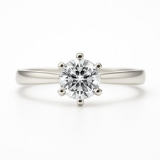 Brillantring 0,70ct Solitär Verlobungsring 585/14K Weißgold Diamant Damenring