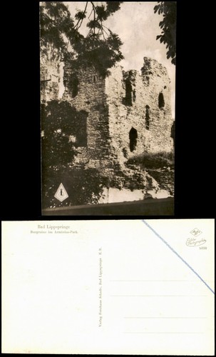 Ansichtskarte bad lippspringe - ansichtskarte,