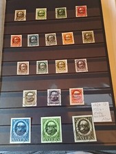 Bayern, ab 1916, echt, gestempelt, geschnitten, Aufdruck "Freistaat Bayern"