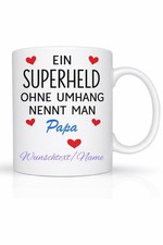 Papa Tasse mit Namen Vatertag