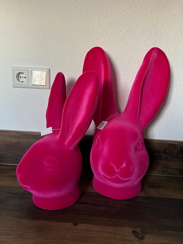 Deko hasen pink 2er - 40cm, &