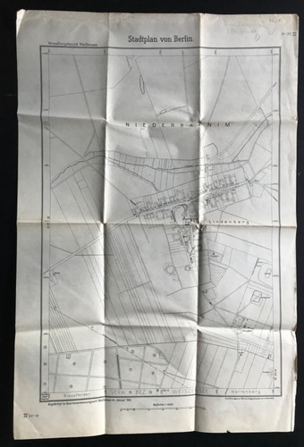 Stadtplan von berlin - stadtplan, blatt