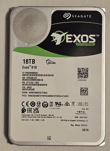 Seagate exos x18 st18000nm000j - exos,