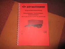Betriebsanleitung Strautmann Kipper Einachskipper Zweiachs SEK, SK, TD-STK, SZK