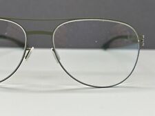 ic! Berlin Brille Herren Damen Grün Oliv moos Oval Pilot Wolfener NP:499€