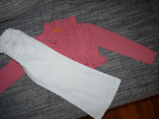 Staccato   Mädchen  Bolero und Hose  Set  Größe 104 / 110   weiß   lachs  rosa