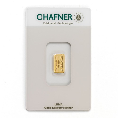 Goldbarren hafner 9999 - goldbarren, 1g