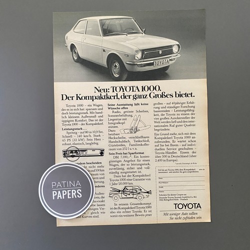 1974 toyota 1000 oldtimer - toyota,