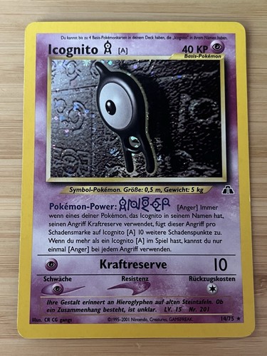 Pokémon tcg icognito holo - icognito,