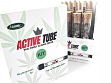 Glas Pfeife Tabak Reiniger Kit Reinigungszubehör Glaspfeife Ersatz 50 Schüsse