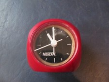 Nescafe Wecker Weckuhr Uhr Kult 7 cm  60er 70er Jahre retro Vintage selten rar