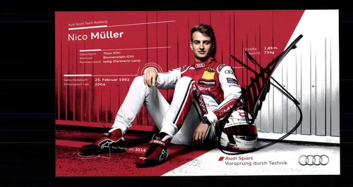 Nico müller autogrammkarte - müller,