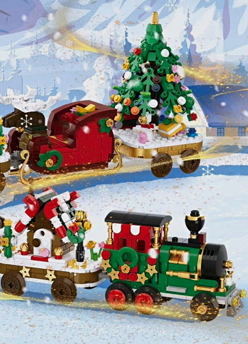 Weihnachtszug klemmbausteine - weihnachtszug,,
