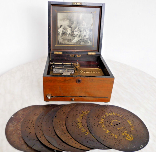 Tisch polyphon spieldose - mit, 7