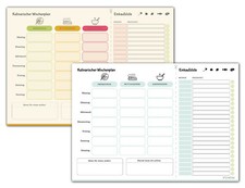 Kulinarischer Wochenplan