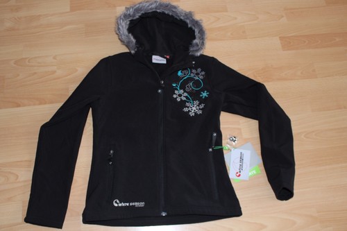 White season softshelljacke - white,