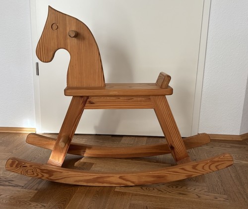 Schaukelpferd aus holz 98 - schaukelpferd,