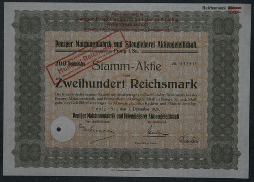 Peniger maschinenfabrik und - maschinenfabrik,