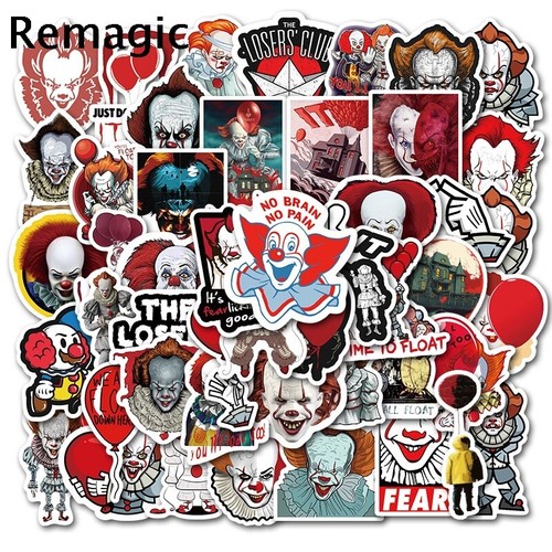 Clown sticker set scary - 50,