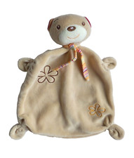 Topolino Schmusetuch BÄR TEDDY BEAR TEDDYÄR Schnuffeltuch Kuscheltuch braun bunt