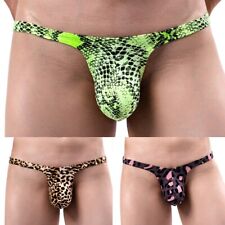 Modischer Herren Leopardenmuster T Back Tanga Sexy G String Unterwäsche (Braun)