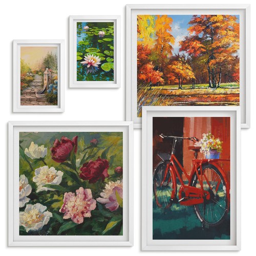 Wand set galleries blumen - wand,