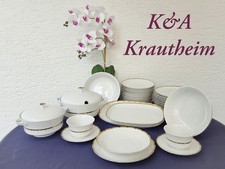 Edles Porzellan-Geschirrset von K&A Krautheim – Serie "Rialto" - 34-teilig