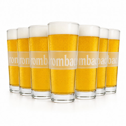 Krombacher bierglas glas - 6x,