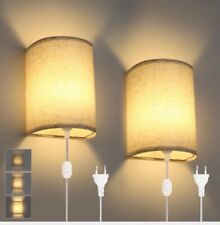 halbrundes Wandleuchten Set im Loft-Design, Innen, dimmbar, Schwarz