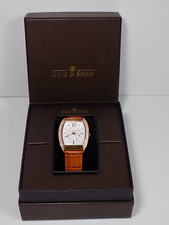 Vintage Elegante Ivens & Söhne Unisex Uhr Edelstahl  Datum Sekunde Quarz in Box