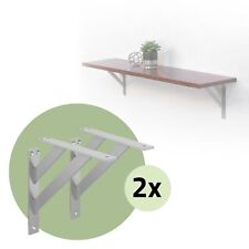 4er Set Regalhalter Alu