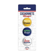 3 Stück Pétanque-Zielkugeln, Modell Club