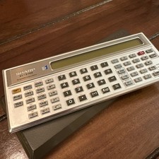 Sharp Taschenrechner EL 5100 Metallgehäuse Vintage funktioniert 