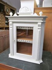 Große Vitrine,Eckschrank,Hängeschrank,Gründerzeit Stil,Weichholz,Shabby chic